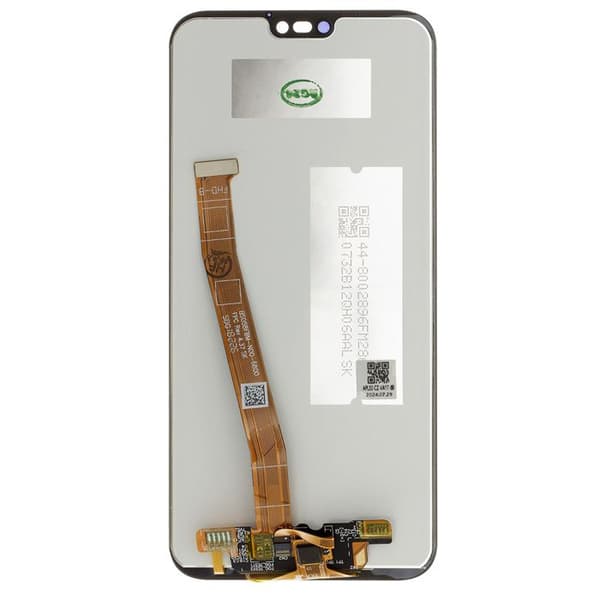 Erstatningsskærm - Huawei P20 Lite - LCD IPS - Kapacitiv Touch - Sort Svart