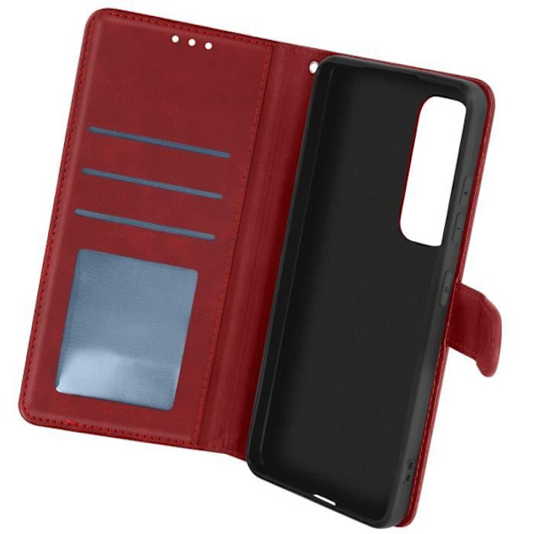 Taske til Samsung Galaxy S24 FE Håndledsrem Flip Stand Wallet Rød Röd