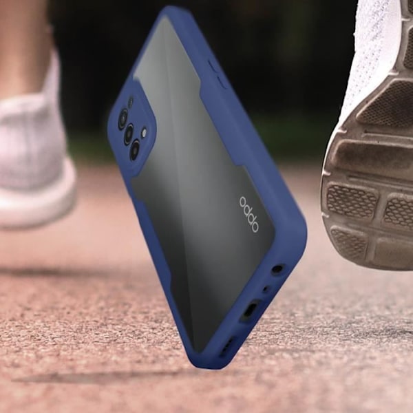 Heldeksel - AVIZAR - Oppo A74 5G og A54 5G - Plexiglas og Polymer - 360° beskyttelse - Blandet Blå