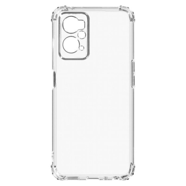 Oppo A76 och A96 Fodral, Realme 9i Silikongel Förstärkta hörn Transparent Gennemsigtig