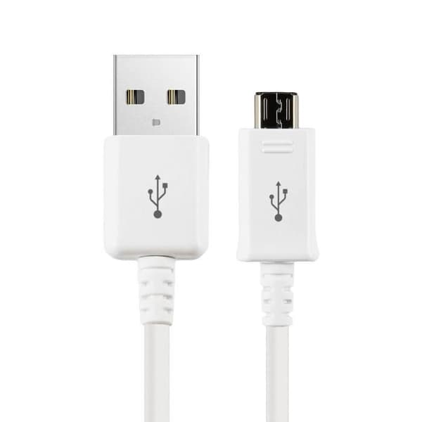 Micro-USB-kaapeli - SAMSUNG - Alkuperäinen - 1m - Lataus & Synkronointi - Valkoinen Vit