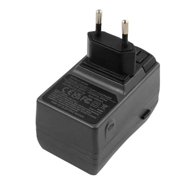 Oplader til CR2 CR123 3V Batteri Kompatibel med Canon / Kodak / Nikon 3V Sort Svart