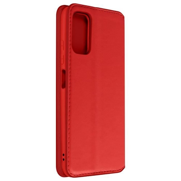 Xiaomi Redmi Note 10 5G ja Poco M3 Pro Wallet Case Video Support Red Röd