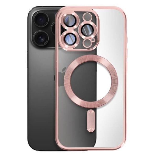MagSafe Case iPhone 16 Prolle Silicone Chrome Contour Champagne Pink Rosa