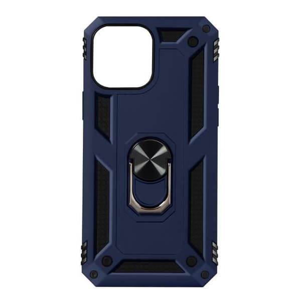 Coque iPhone 13 Pro - AVIZAR - Antichok Hybrid - Støtte Ring Video - Blå blå