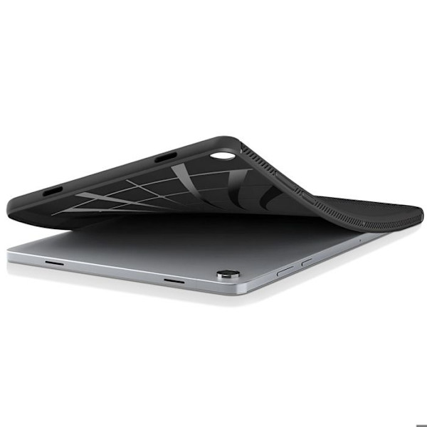 Cover til Galaxy Tab A11 Plus Carbon Effekt Rugged Armor Model Spigen SGP Sort Svart