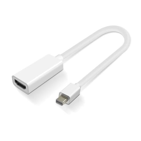 Videoadapteri - LinQ - Mini DisplayPortista HDMI:een - 4K - Full HD - Valkoinen