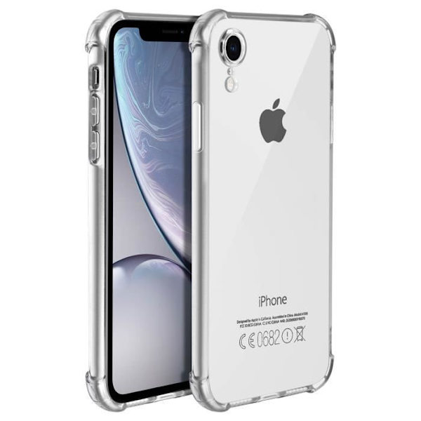 Kuori - Silikoni - iPhone XR - Pehmeä - Läpinäkyvä - Vahvistetut kulmat transparent