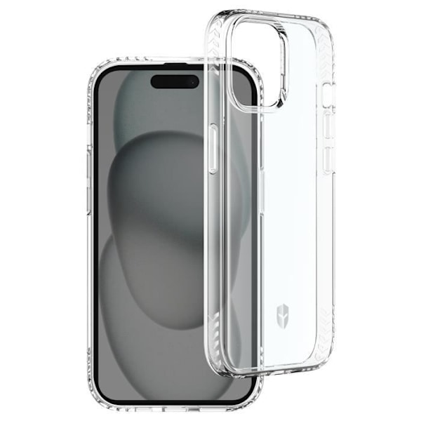 Skal till iPhone 15 - FORCE CASE - Förstärkt stötsäker Transparent Transparent
