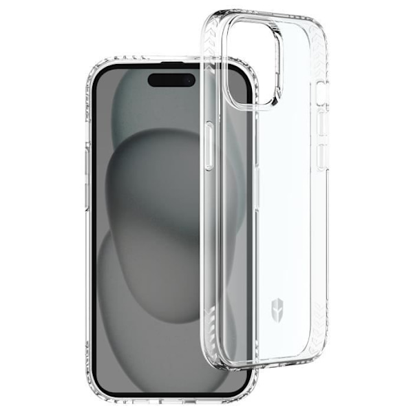Suojakuori iPhone 15:lle - FORCE CASE - Vahvistettu iskunkestävä läpinäkyvä Transparent