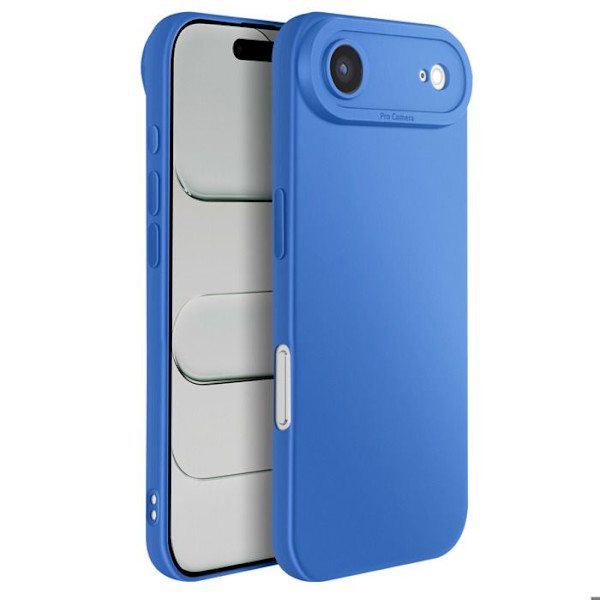 Siliconfodral för iPhone Air med förstärkt kamerablock Blå Blå