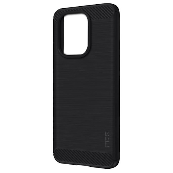 Silikonfodral till Xiaomi Redmi Note 13 4G kolborstad metalleffekt MOFI Svart Svart
