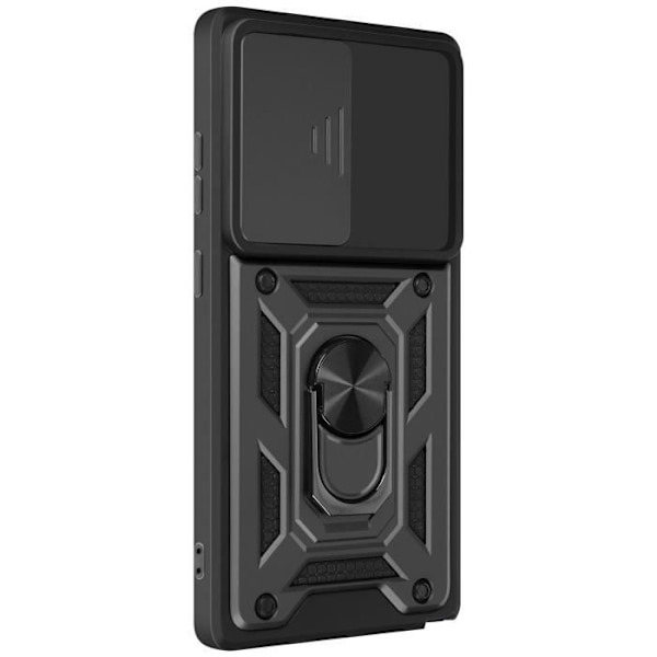 Coque til Galaxy S25 Ultra med ringestøtte og kamerabeskyttelse Mayaxess Sort Svart