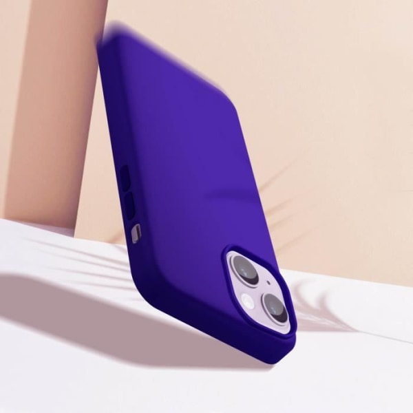 iPhone 14 beskyttelsescover - MOXIE - Halvstiv hybrid - Tynd og let - Soft-touch mat finish - Lilla lila