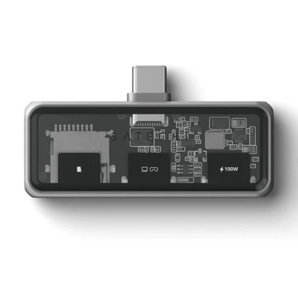 USB 3.2 Hub Mobile XR 100W med Micro SD Læser 4K Support Satechi Grå