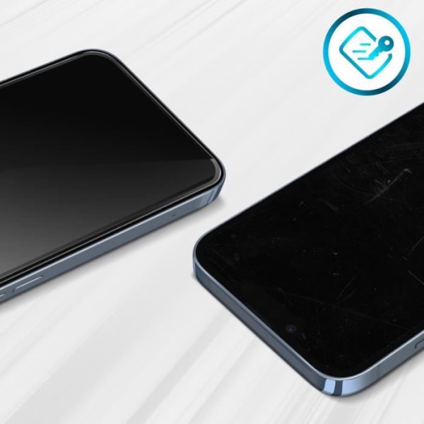 Suojakalvo - AVIZAR - iPhone 13 Pro Max - Karkaistu lasi - Kovuus 9H - Naarmuuntumaton Svart vit
