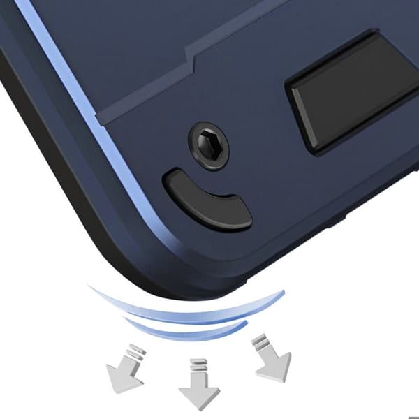 Cover til Redmi Note 15 Pro 5G med Blå Magnetisk Ring Blå
