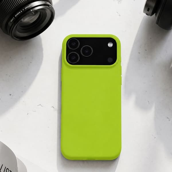 MagSafe-cover til iPhone 17 Pro Max i silikone, serie Velvet Smoothie Tactical Grøn Grön