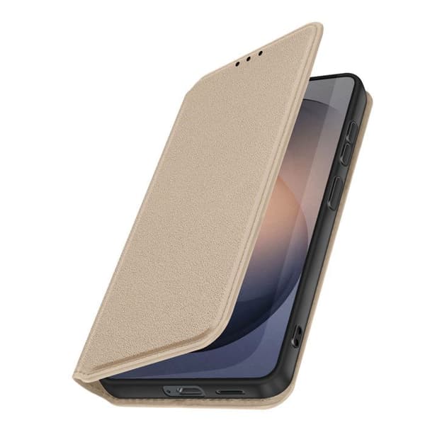 Magnetisk Klapetui til Galaxy S26 Plus med Stand-funktion Classic Edition Guld Gul