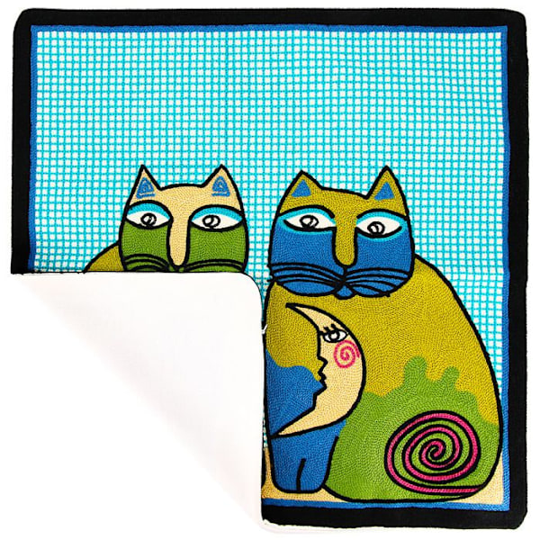 Set med 2 Kuddöverdrag 45x45 cm Broderade Art Solaris Flerfärgad