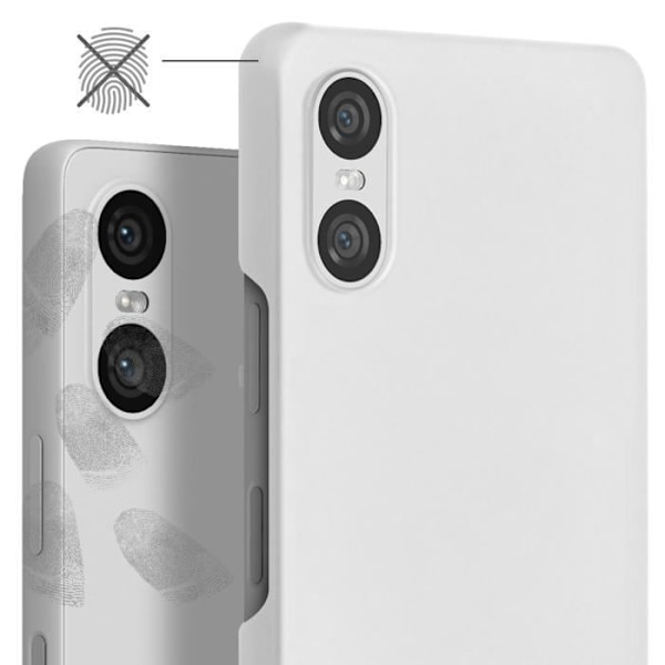 Fodral till Sony Xperia 10 VI Polykarbonat Anti-Fingerprint White Vit