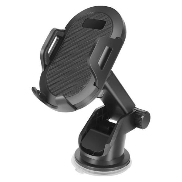 Autopuhelintelineen leveys 55-90mm 360° Pyörivä imukuppi Vennus Musta Svart