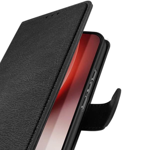 Folio-etui til Honor Magic 8 Lite Chesterfield-serien med støttefunktion i sort Svart