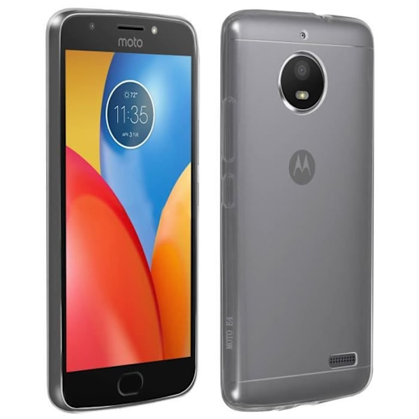 Kuoret - ILMOITUS - Moto E4 - Silikoni Geeli - Ultra-ohut - Läpinäkyvä Transparent