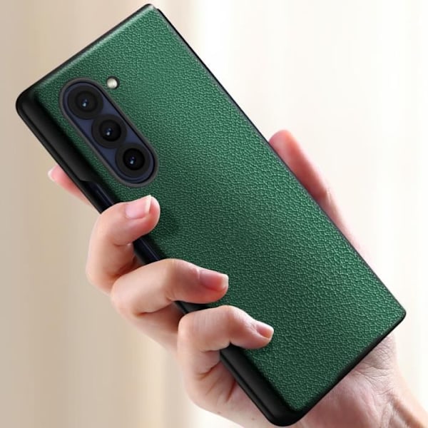 Suojakuori Samsung Galaxy Z Fold 6:lle taitettavalle Design, rakeinen rakenne Tummanvihreä Grön