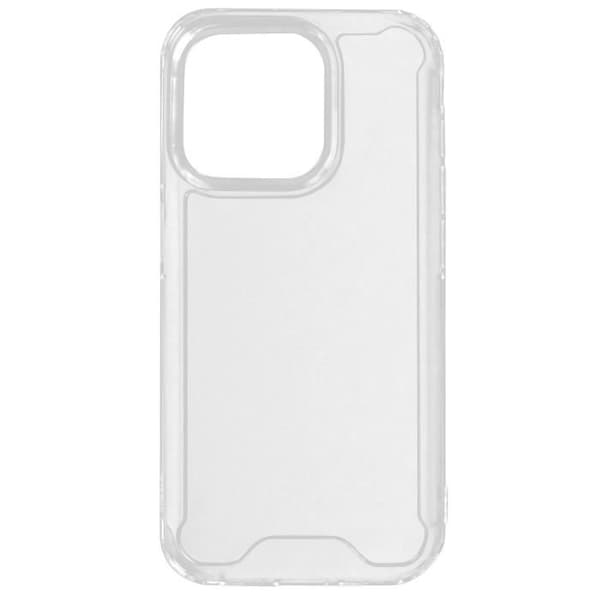 Fodral för iPhone 15 Pro - AVIZAR - Hård - Stötsäker - Transparent - Modern Vit