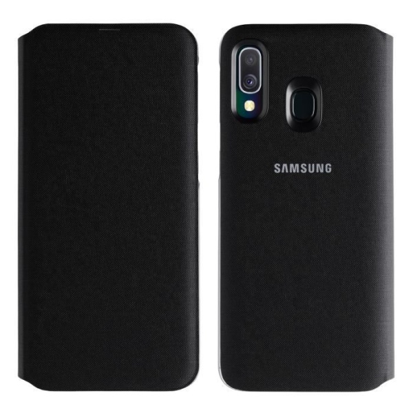 Hölster - Samsung - Galaxy A40 - Plånbok - Svart - Hårdskal - Viloläge Svart
