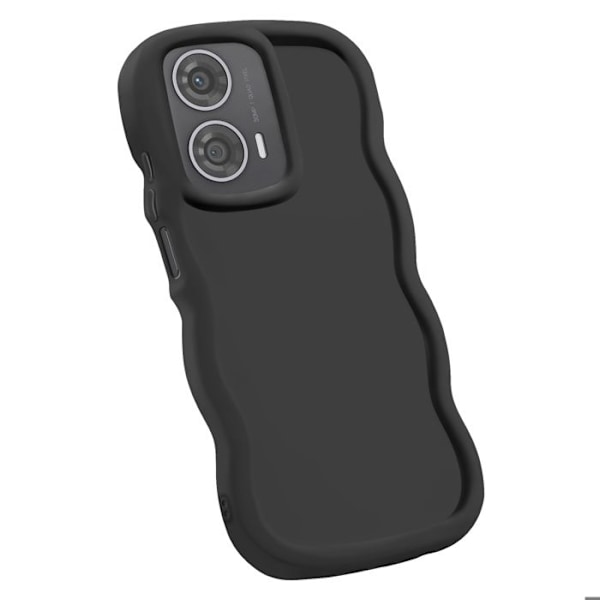 Coque til Motorola Moto G24, G04 og G04s Silikone Stødabsorberende Sort Svart