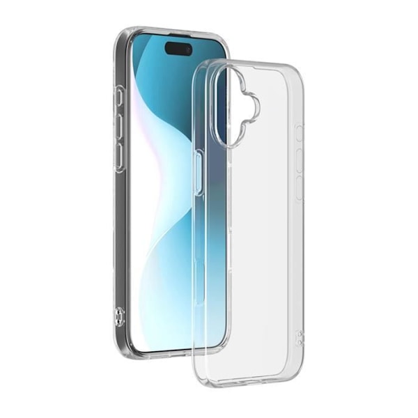Coque för iPhone 16 Plus - BIGBEN - Mjuk SiliSoft - Anti-gulning - Transparent - Optimal skydd Transparent