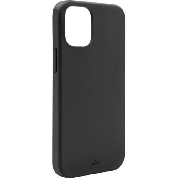 Coque - PURO - iPhone 12 mini - Soft touch - Sort - Beskyttelse mod stød sort