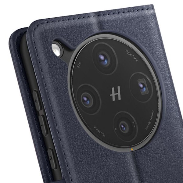 Fodral för Oppo Find X8 Pro Fällbart Plånbok och Videostöd Blå Natt Blå