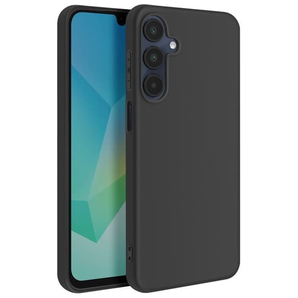 Coque - Samsung Galaxy A16 - Flexibel Silikon - Gummitouch - Antispår Svart