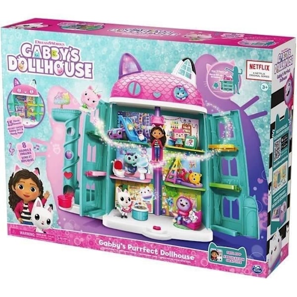 Gabby's Magic House - Interactive Giant Replica - 2 figurer + 15 legeelementer hvid