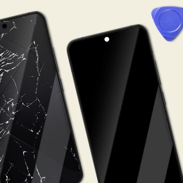 Komplett LCD-skärm för Xiaomi 14 - RELIFE - Svart - Pekskärm - Förmonterad ram - Härdat glas Svart