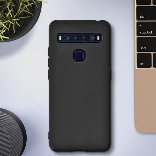 Coque - AVIZAR - TCL 10L - Silikon Gel Flexibel - Stötskydd - Ultra-Tunn Svart Svart