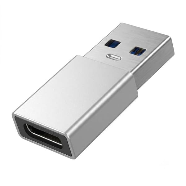 USB-C Hun til USB 3.0 Han Højhastighed 5Gbps Blue Star Sølv