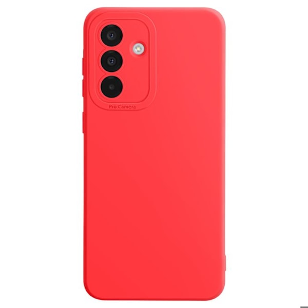 Suoja Samsung Galaxy A36 Tasainen Silikoni Kamera Suojattu Punainen Röd