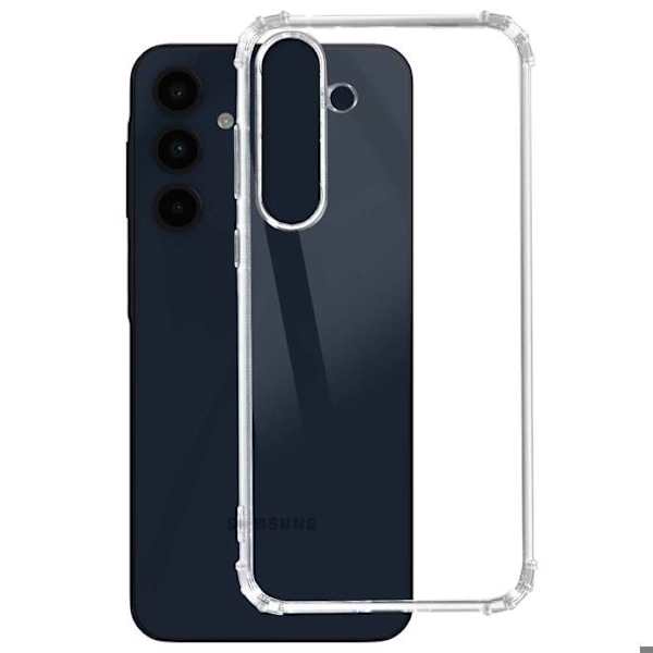 Samsung Galaxy A16 Silikoni Iskunkestävä Suojakuori Vahvistetut Kulmat Akashi Läpinäkyvä Vit