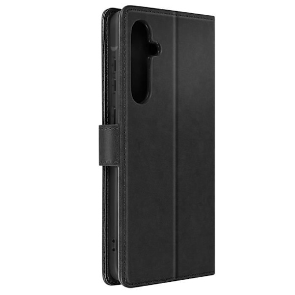 Etui til Samsung Galaxy A55 Pung Flower Butterfly med håndledsrem Sort
