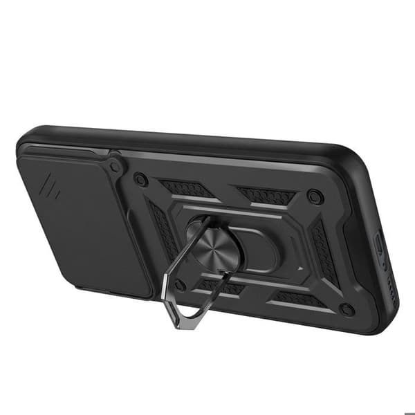 Coque Ring til Redmi Note 15 Pro Plus 4G med Skydelåg til Kamera Mayaxess Sort Svart