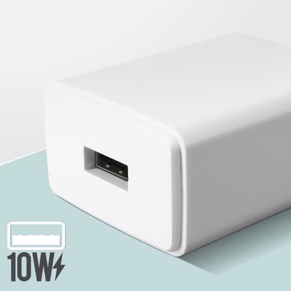 Lader - Oppo - 10W - USB Type-C - Kabel inkluderet - Hvid Vit