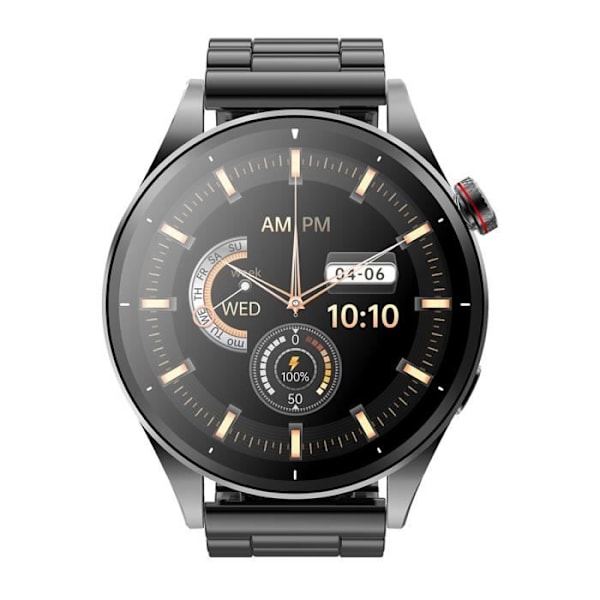 Montre Connectée FW66 IP66 IRON R med Maxcom Metal Urteknap i Sort Svart