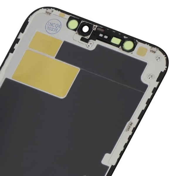 LCD Skærm Alcalian til iPhone 12 - AVIZAR - Sort Touch Glas - Tempereret Glas - 5,5 tommer - iOS Svart