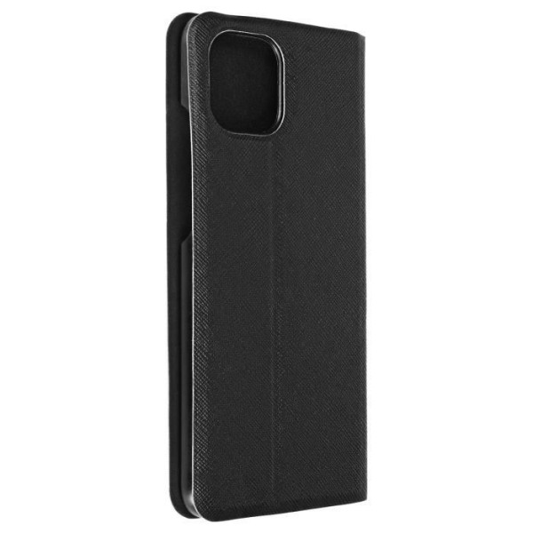 Samsung Galaxy A03 etui Saffiano Læder Ultra-Stiv Back Video Support BigBen Black Svart