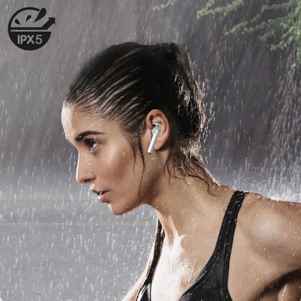 Sporthörlurar - DEFUNC - True Sport - IPX5 - 30h batteritid - Bluetooth 5.2 Vit
