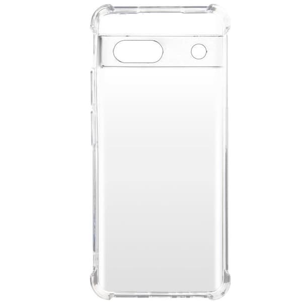 Skal - AVISERA - Google Pixel 7a - Silikon gel - Transparent - Stötsäker Vit